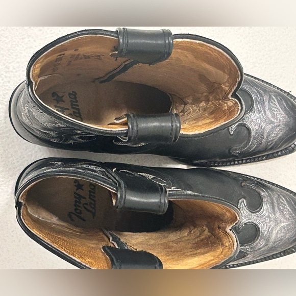 Tony Lama Womens (VF3033) Vaquero 11” Black Veil leather Cowgirl Boots Size 6B - Picture 5 of 14